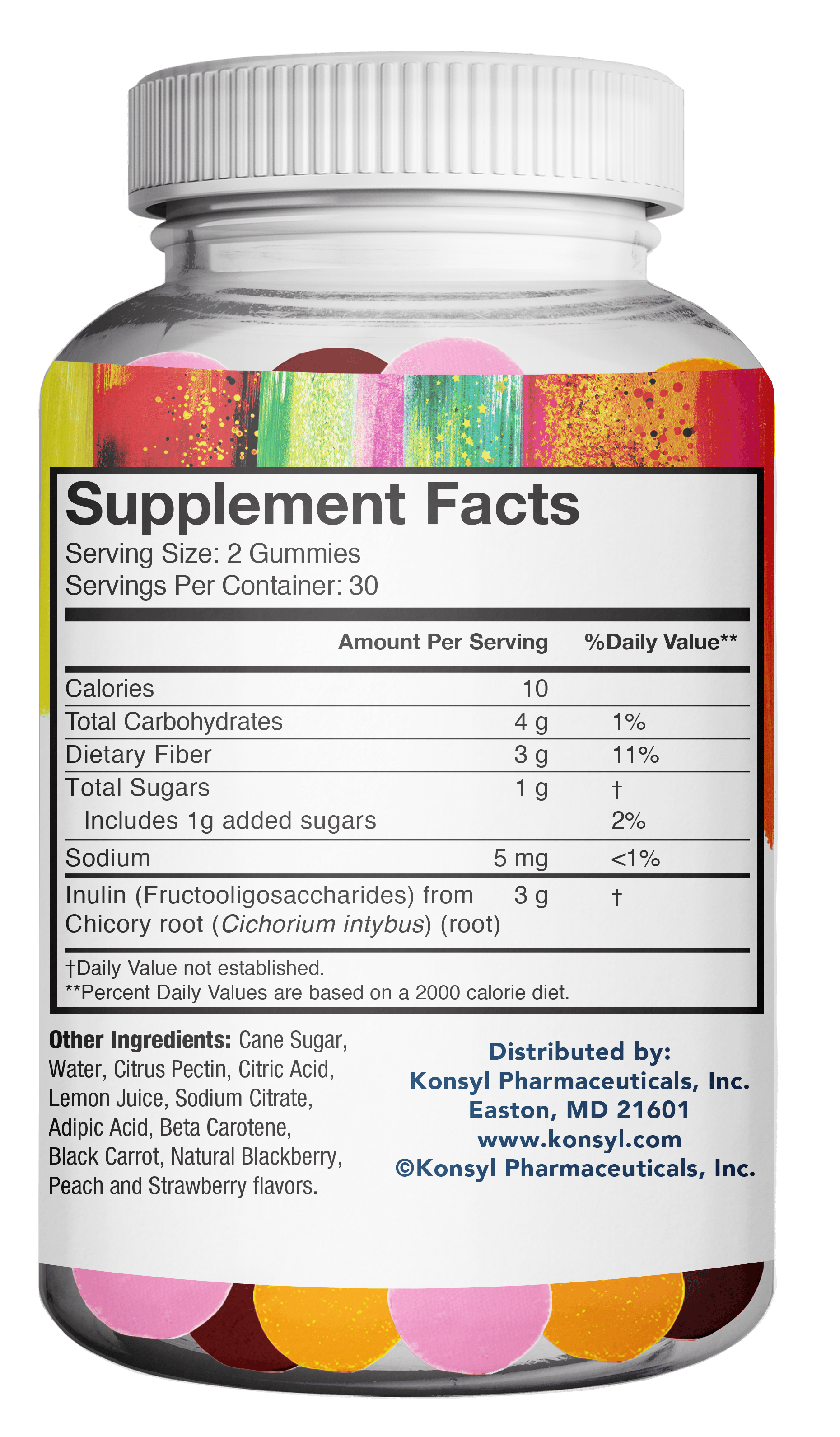 NEW 3 Pack Konsyl Daily Fiber Gummies