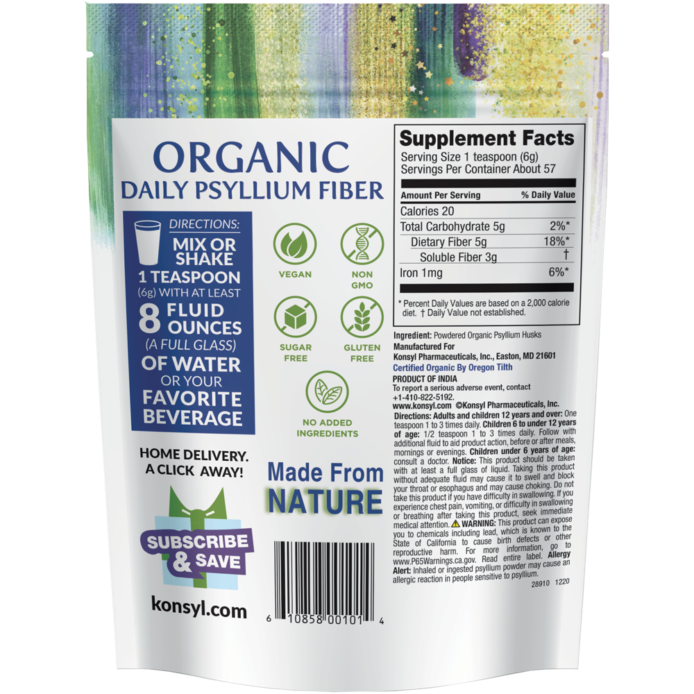 Konsyl Organic Psyllium Fiber
