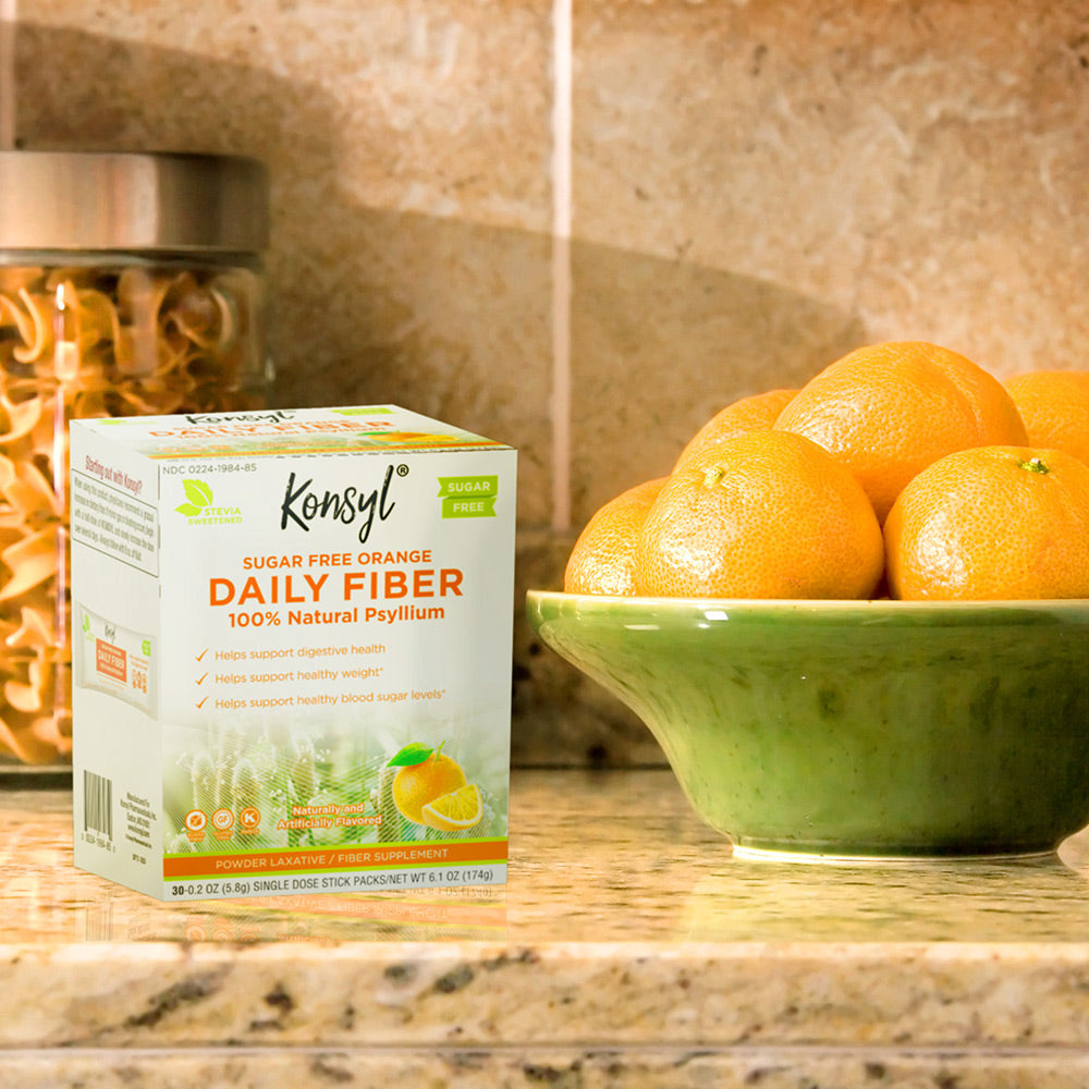 Konsyl Orange Sugar Free Daily Fiber Stick Packs